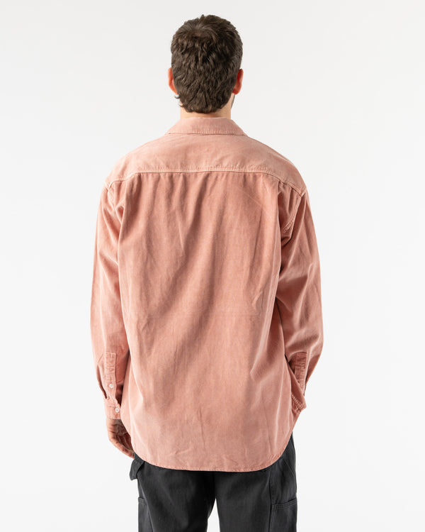 Kappy Pigment Corduroy Shirt in Dusty Pink