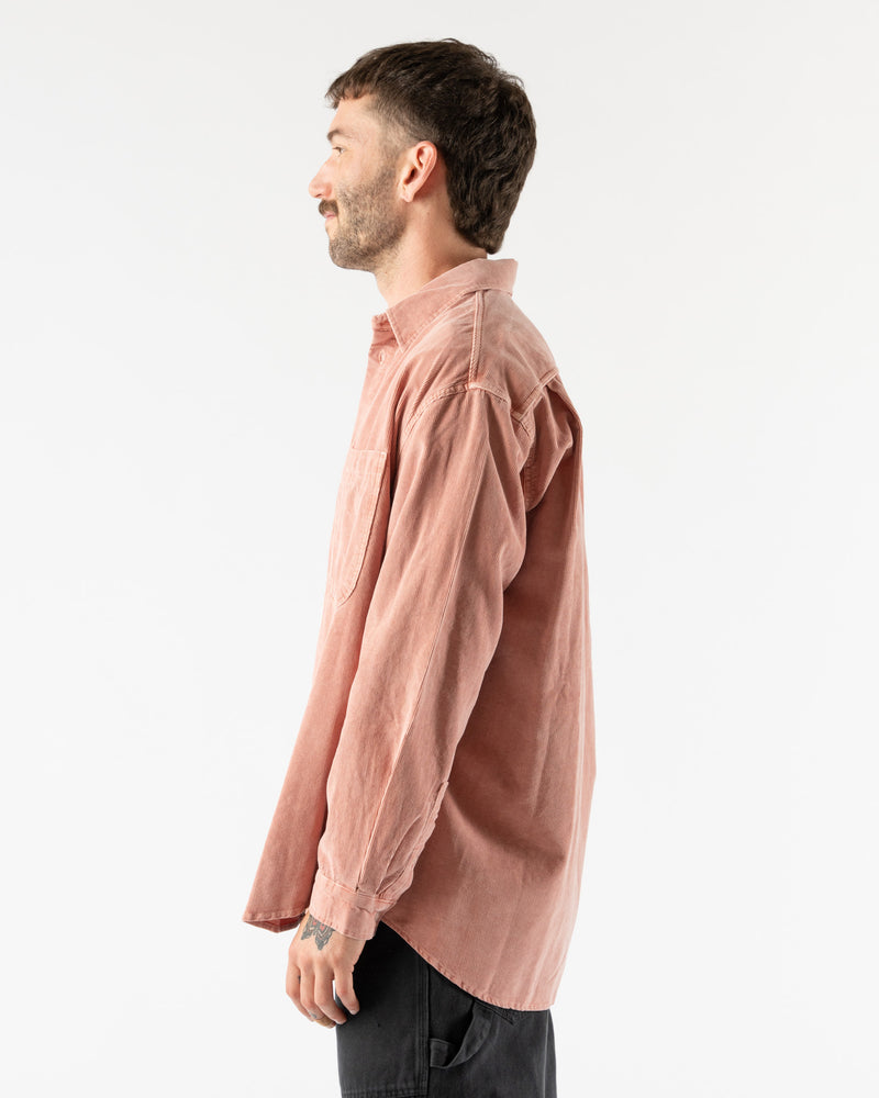 Kappy Pigment Corduroy Shirt in Dusty Pink