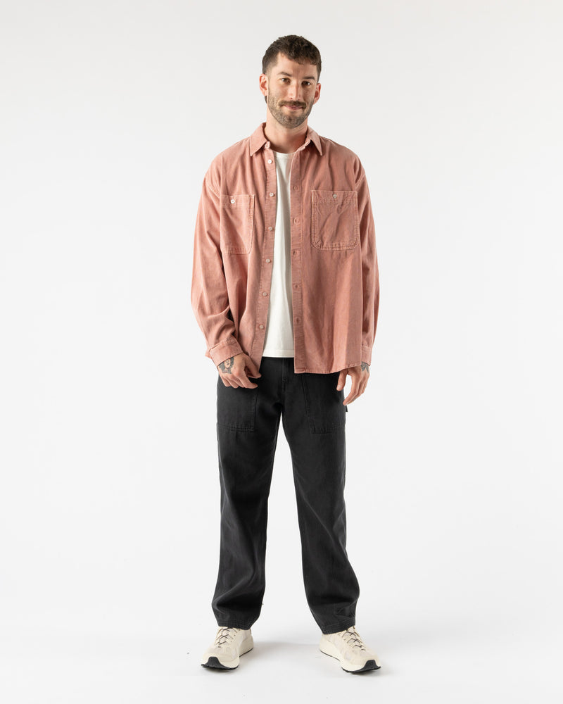 Kappy Pigment Corduroy Shirt in Dusty Pink