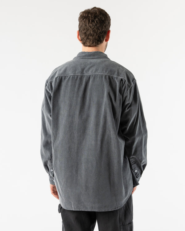 Kappy Pigment Corduroy Shirt in Navy