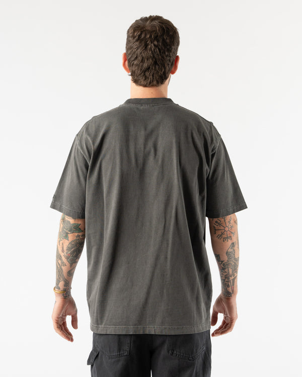 Kappy Pigment Corduroy T-Shirt in Dark Grey