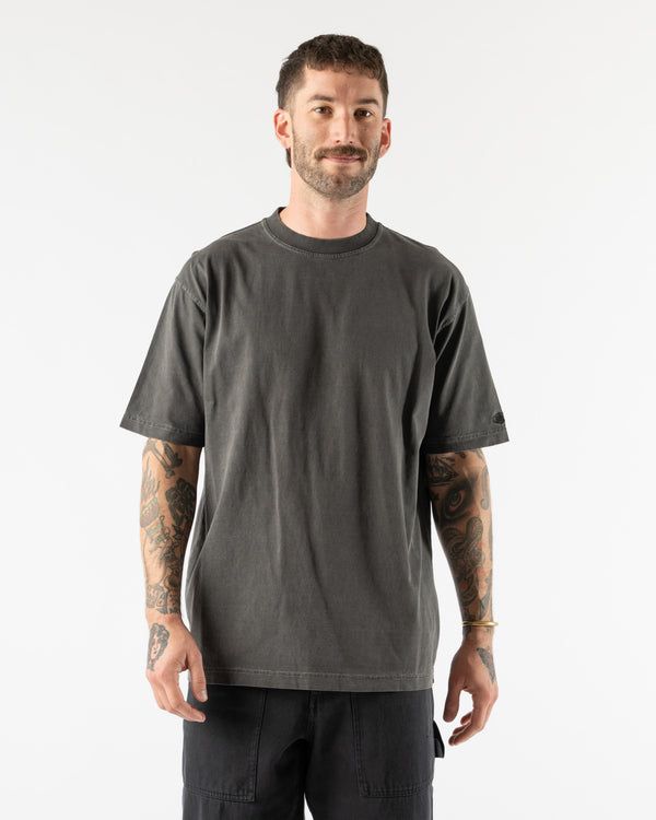 Kappy Pigment Corduroy T-Shirt in Dark Grey