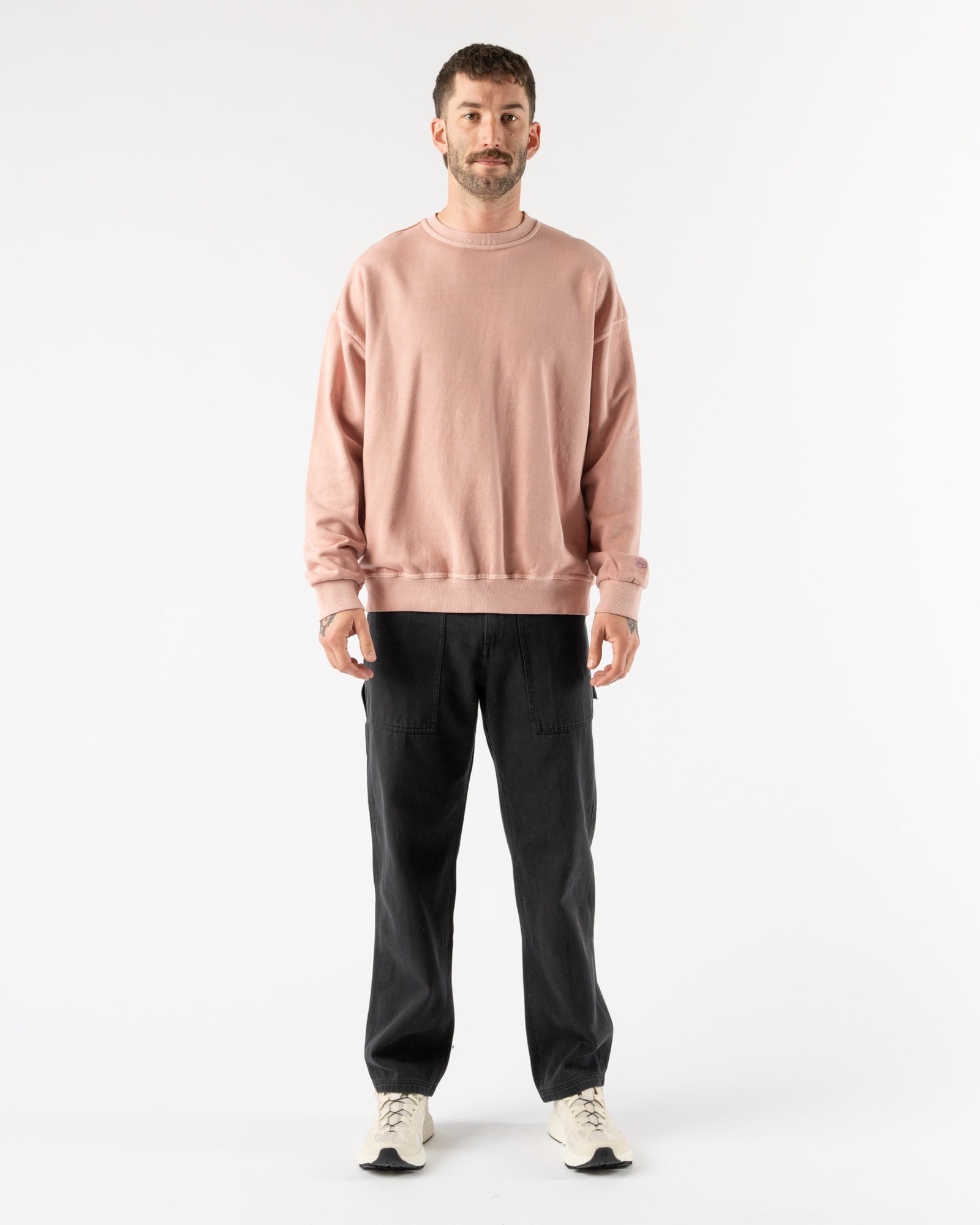 kappy-pigment-sweatshirt-pink- kappy-pigment-sweatshirt-pink-