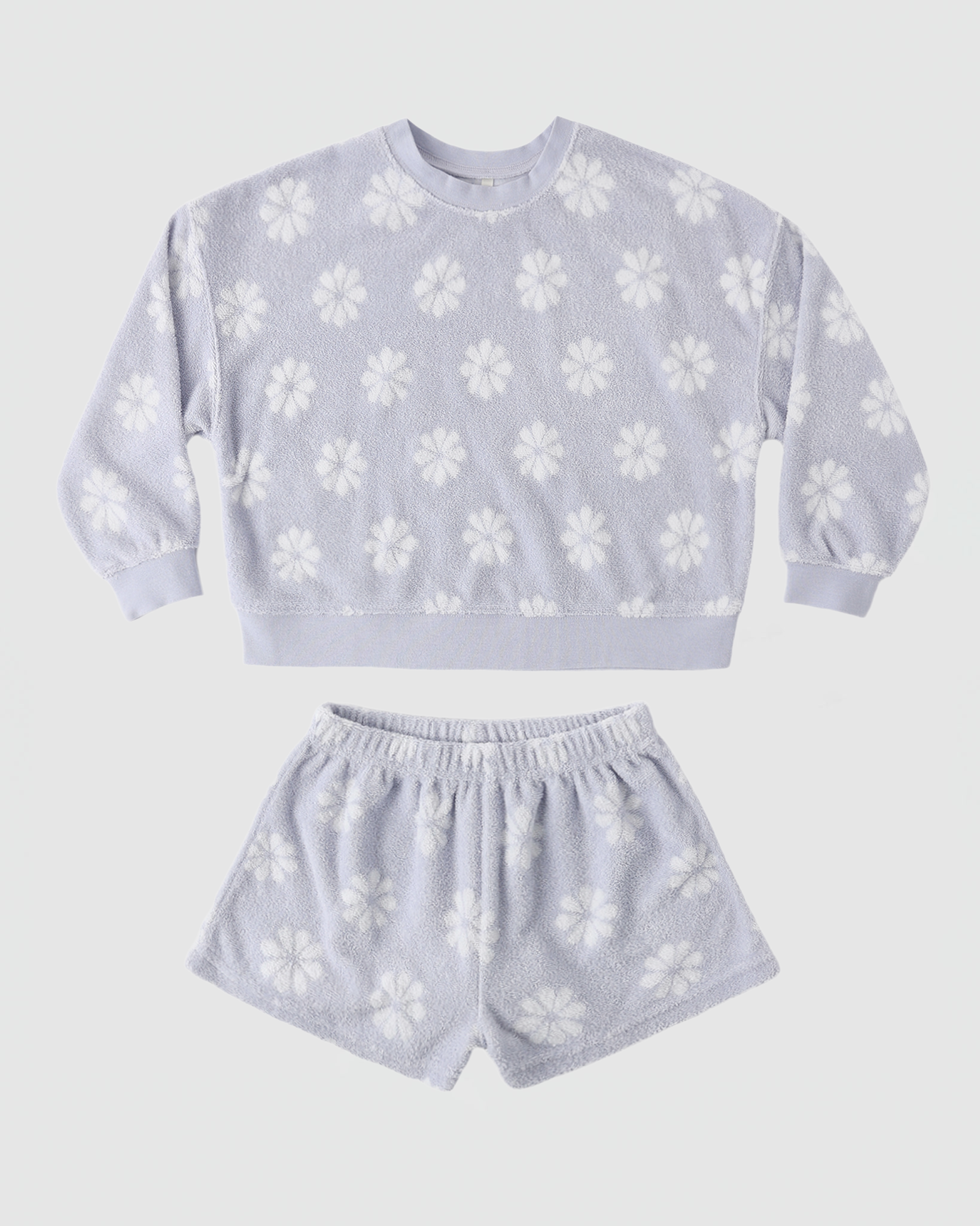 Rylee + Cru Karli Set in Periwinkle Daisy