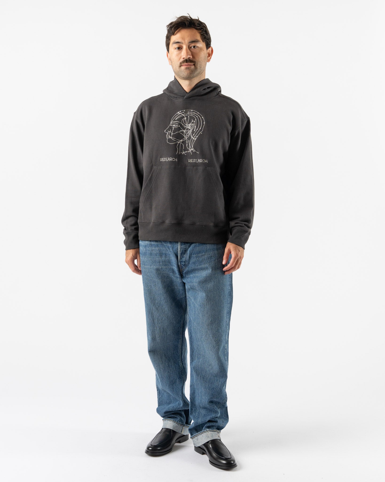 Kartik Research Research Hoodie in Charcoal/Grey