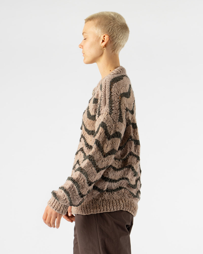 Kartik Research Cardigan in Beige/Brown