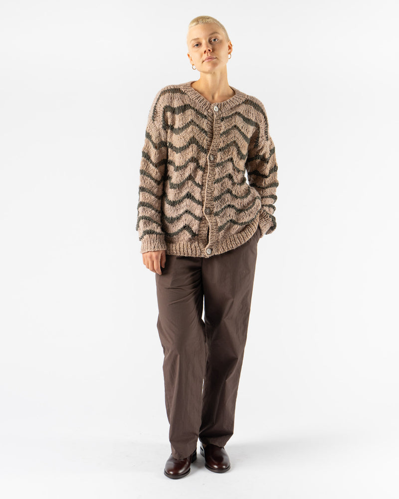 Kartik Research Cardigan in Beige/Brown