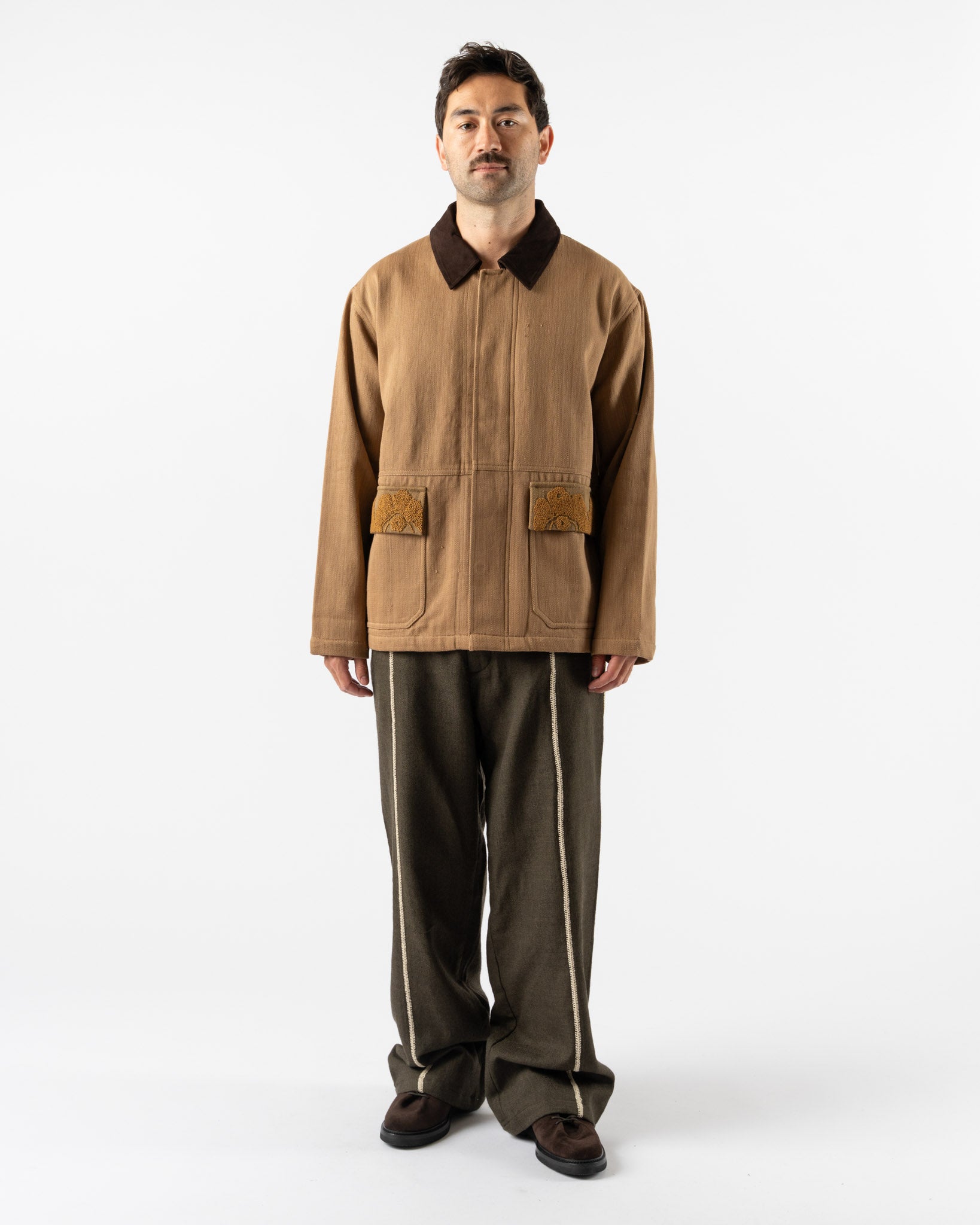 Kartik Research Jodhpur Jacket in Brown/Dust