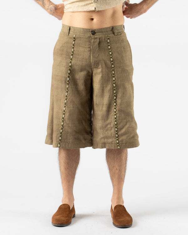 Kartik Research Big Shorts in Olive