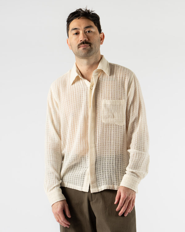 Kartik Research Box Shirt in White