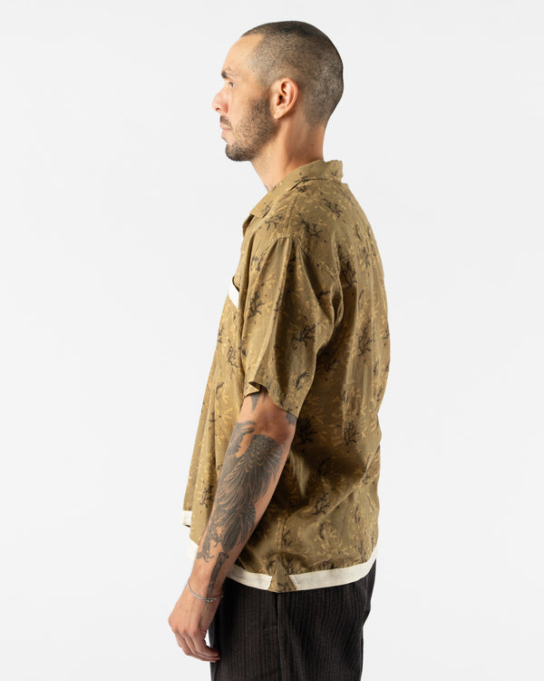 Kartik Research Camp Shirt in Beige/Ecru