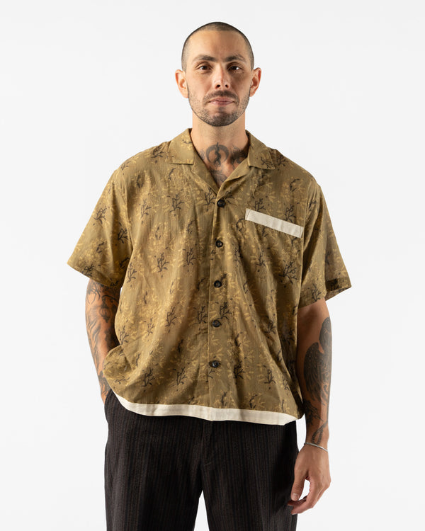 Kartik Research Camp Shirt in Beige/Ecru