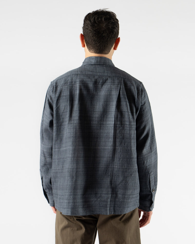 Kartik Research Sultan Shirt in Charcoal/Black