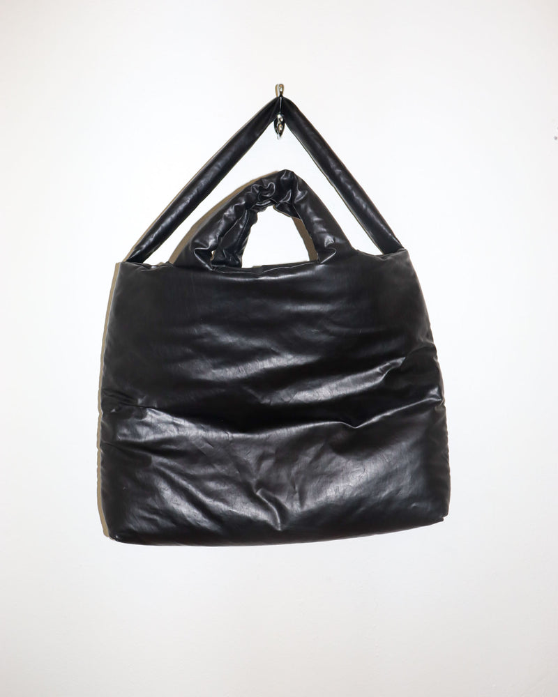 Pre-owned: KASSL Leather Pillow Tote in Black