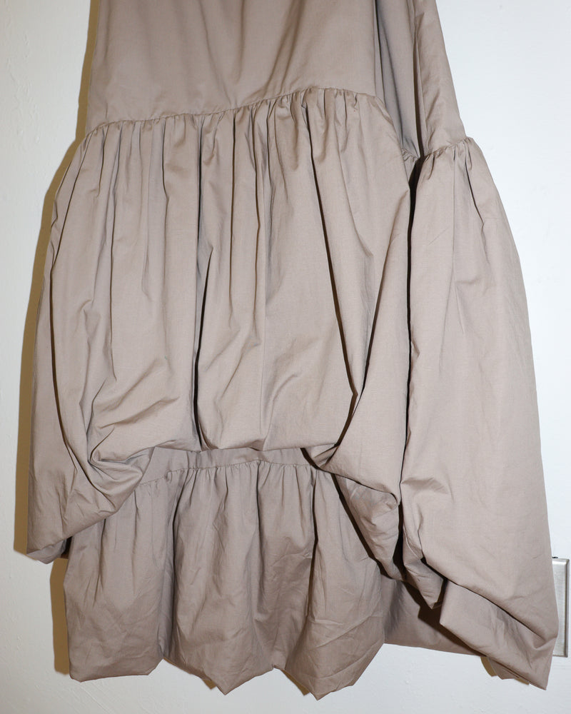 Pre-owned: Kika Vargas Puff Skirt in Beige