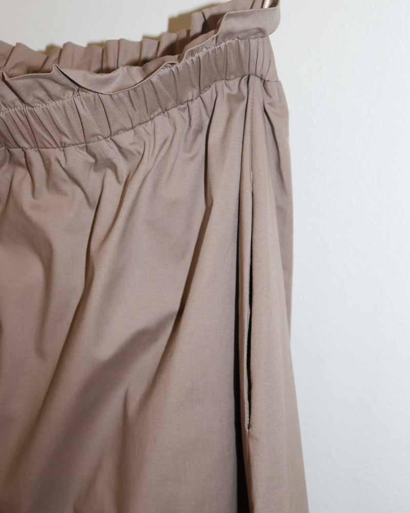 Pre-owned: Kika Vargas Puff Skirt in Beige