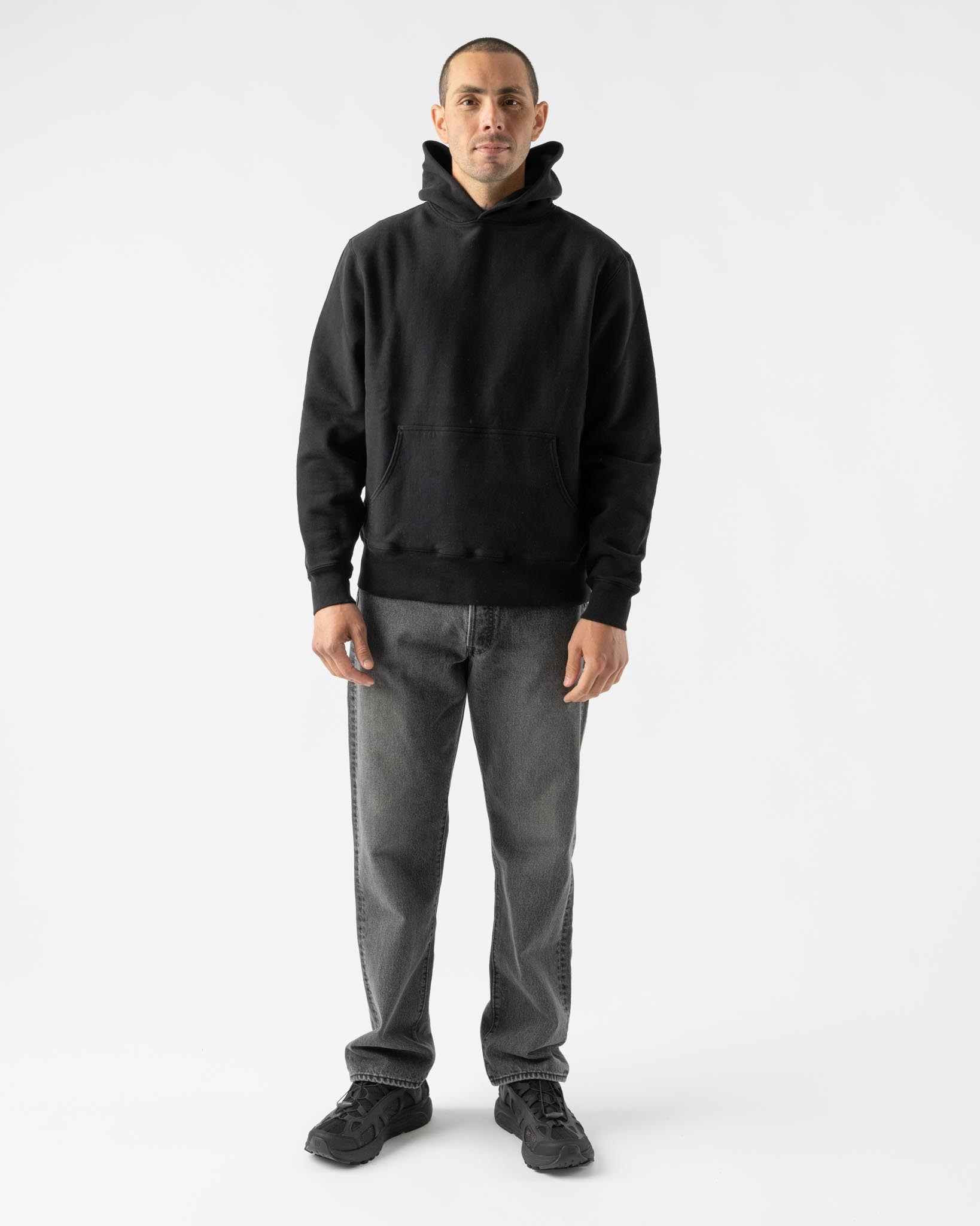NKNIT パーカー Knickerbocker Arctic Knit Hoodie in Black Curated at Jake