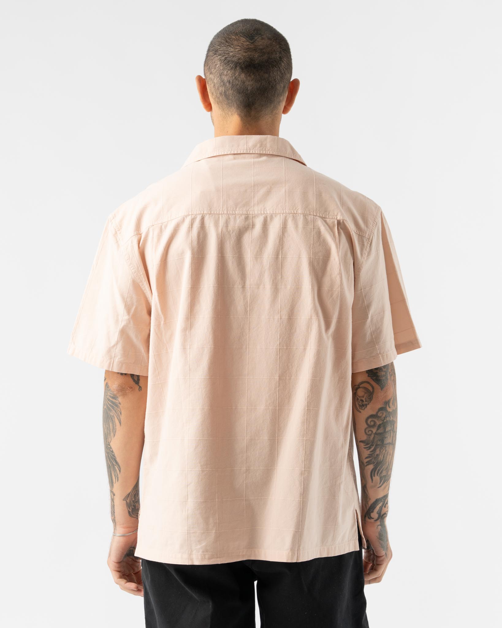 Knickerbocker Director Cotton Shirt in Peach