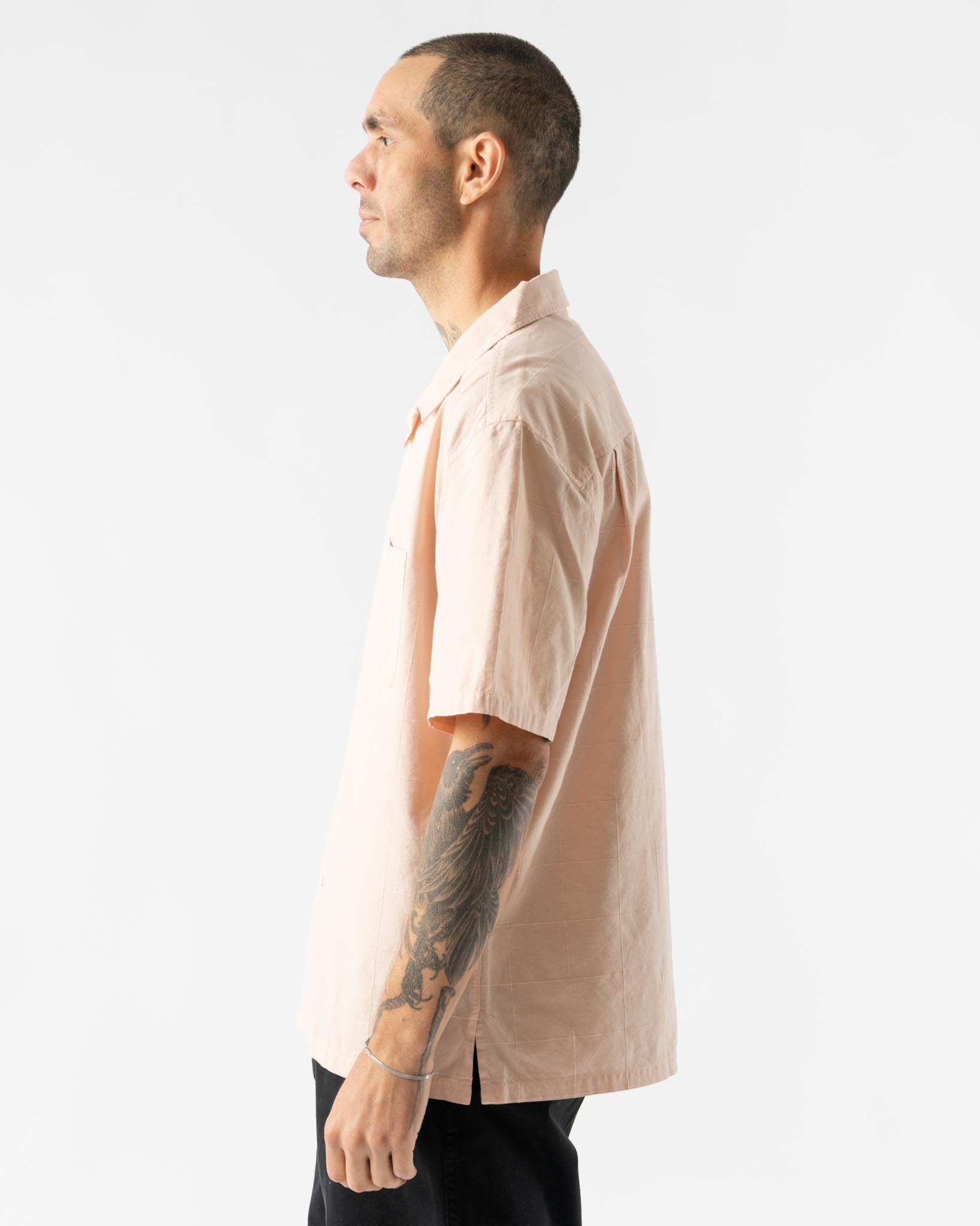 Knickerbocker Director Cotton Shirt in Peach
