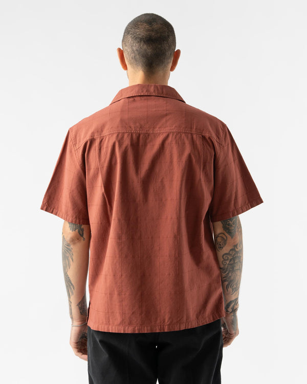 Knickerbocker Director Cotton Shirt in Red Clay