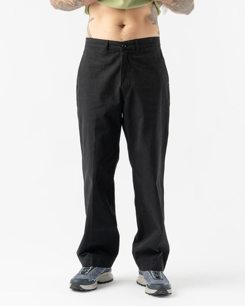 Knickerbocker Staff Chino Twill Pant in Black Curated at Jake and