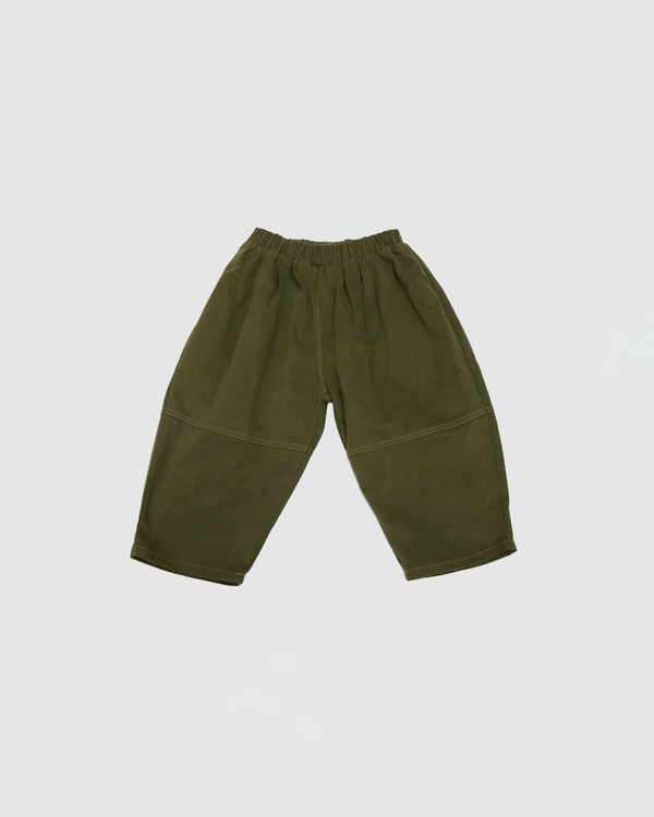 KOKO MOMO Jojo Oversized Soft Denim Pants in Green
