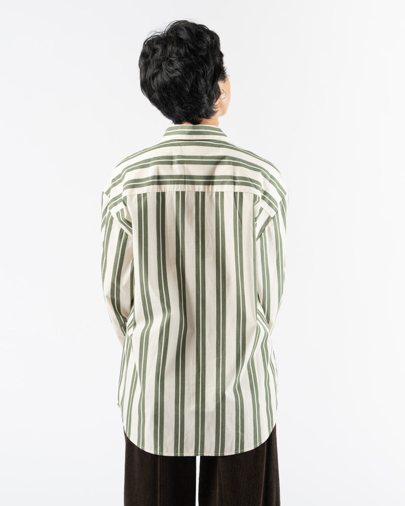 Kowtow Petra Shirt in Forest Stripe