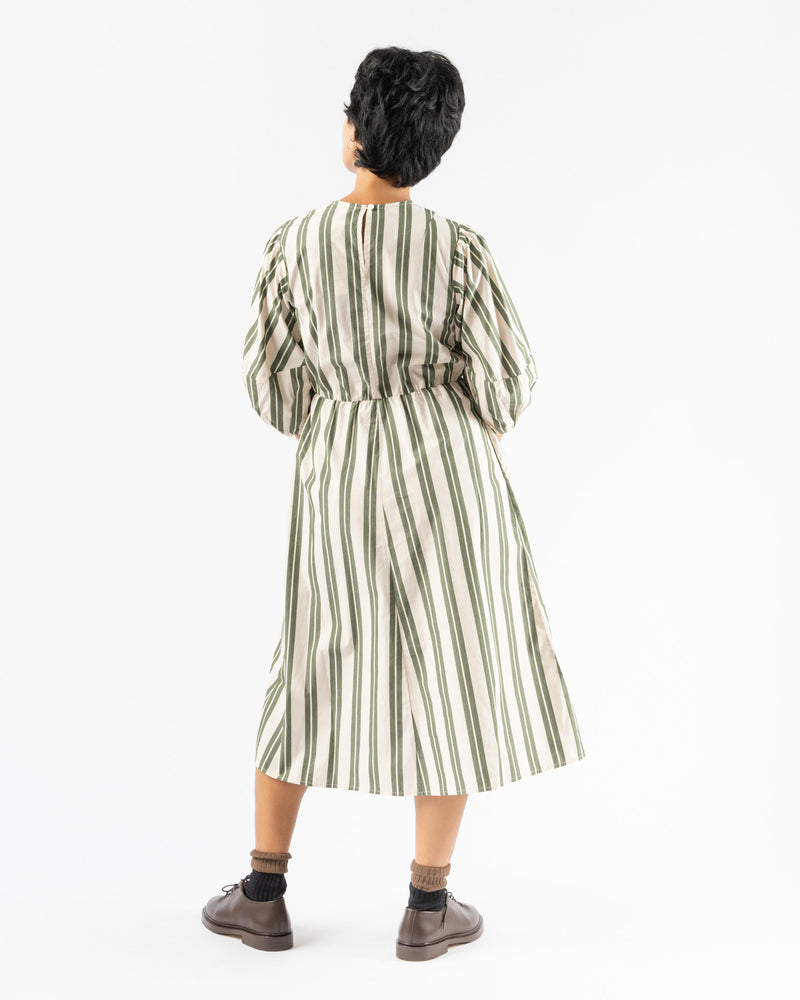 Kowtow Joan Dress in Forest Stripe