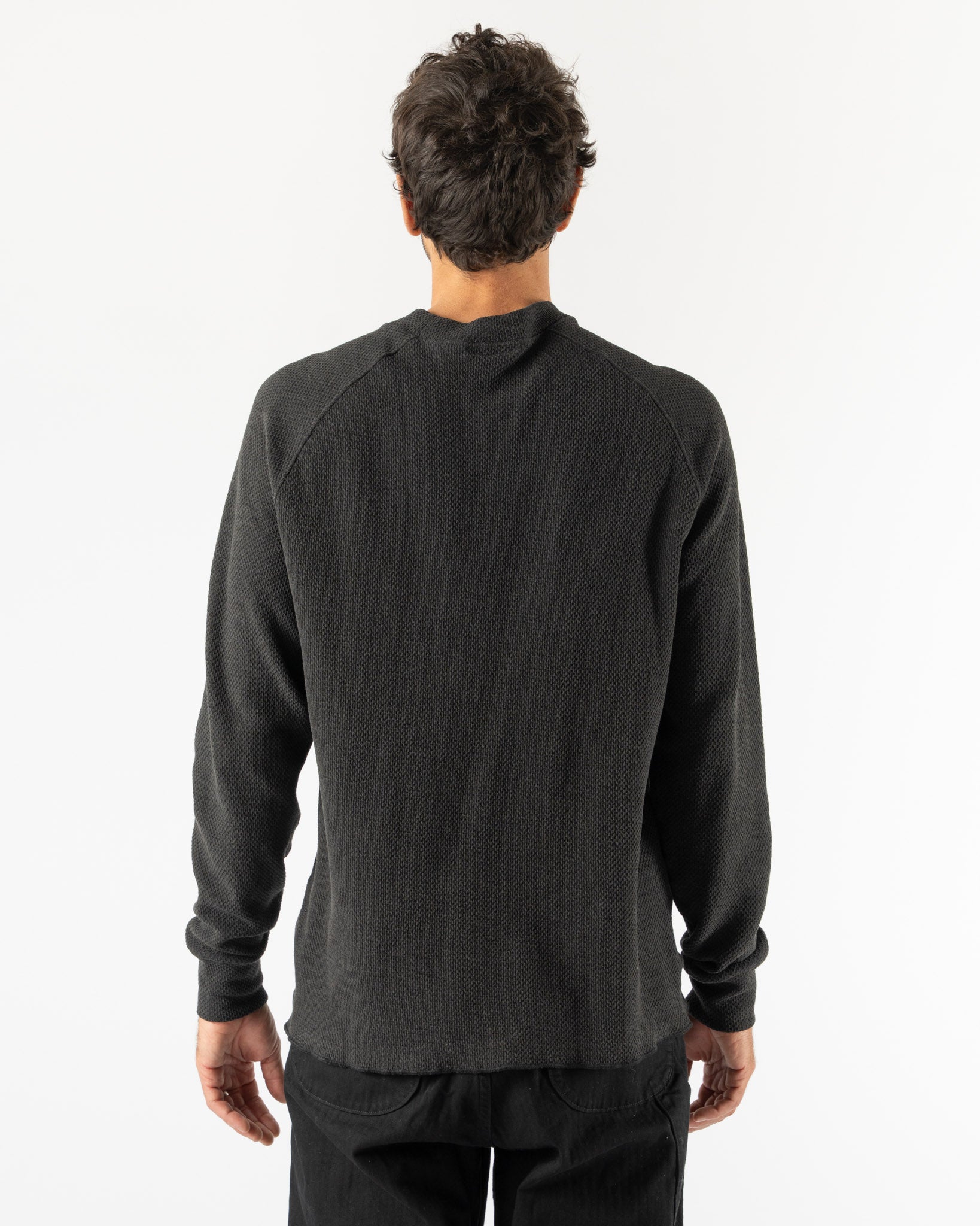 Lady White Co. Raglan Thermal in Pigment Charcoal