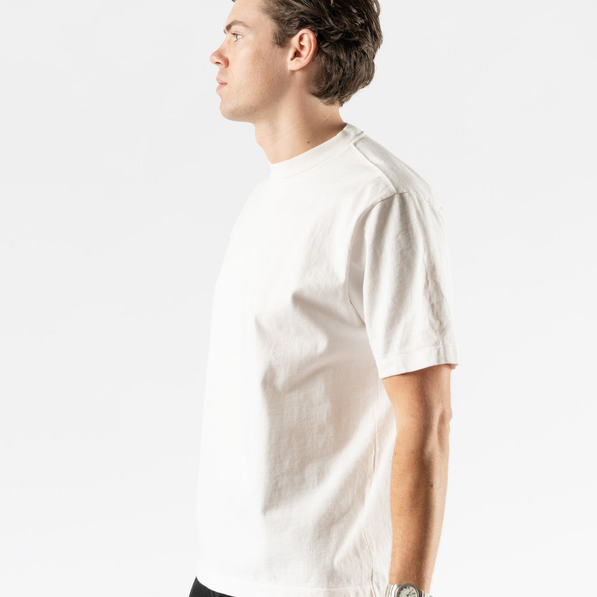 Lady White Co. Rugby T-Shirt in White Curated at Jake and Jones