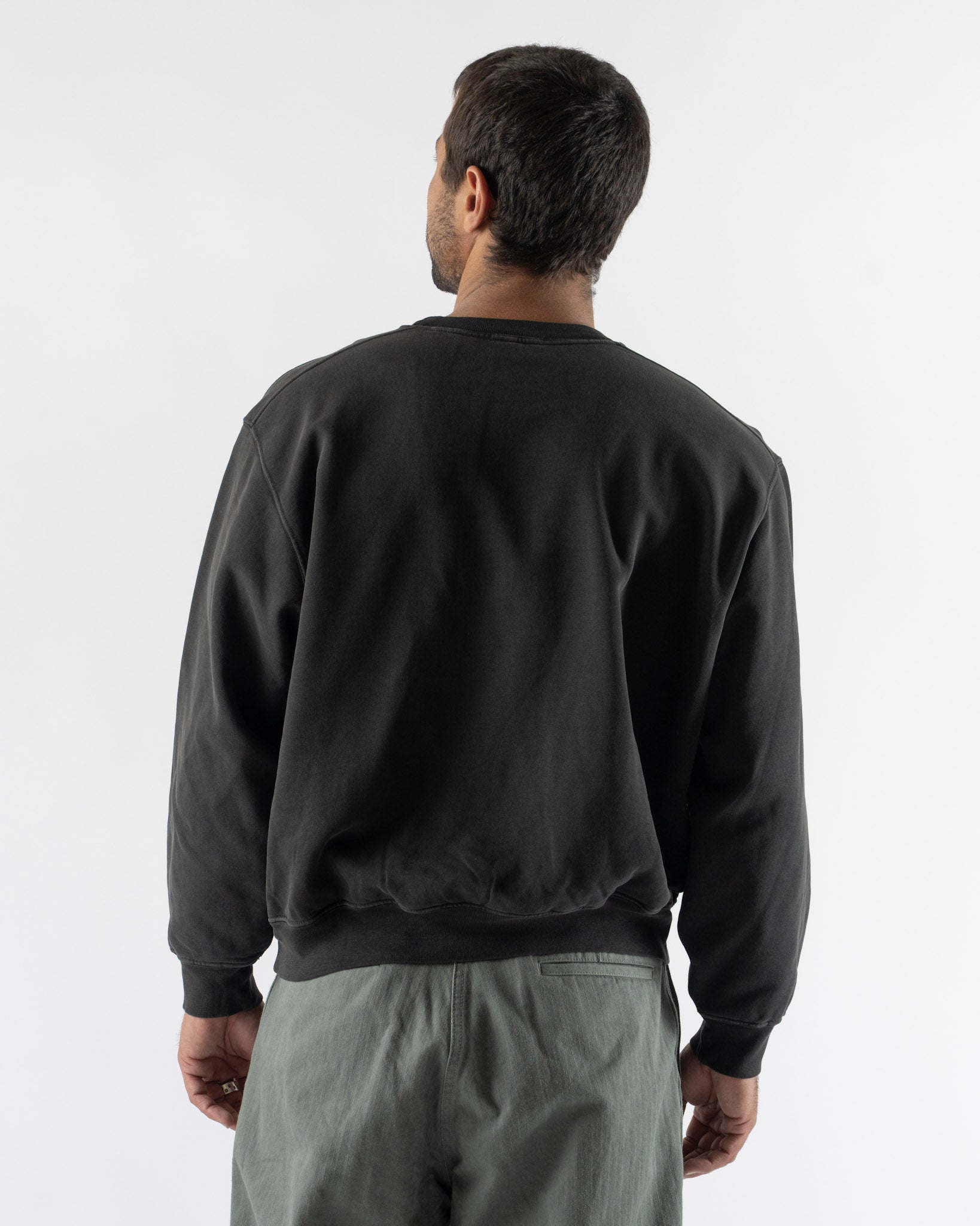 Lady White Co. Mini Crewneck in Pigment Charcoal