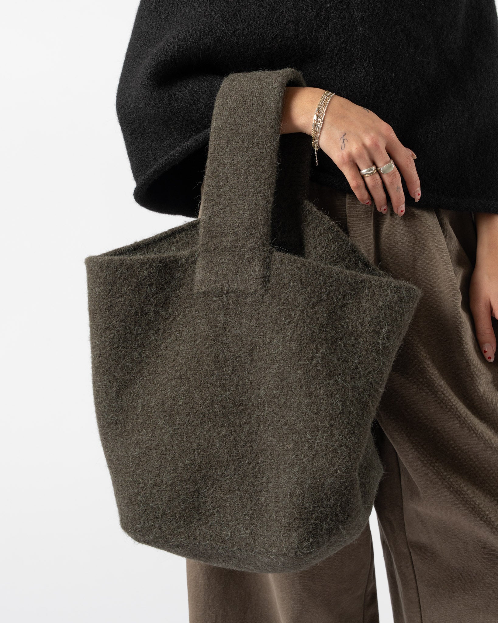 Lauren Manoogian Knit Bucket in Coal