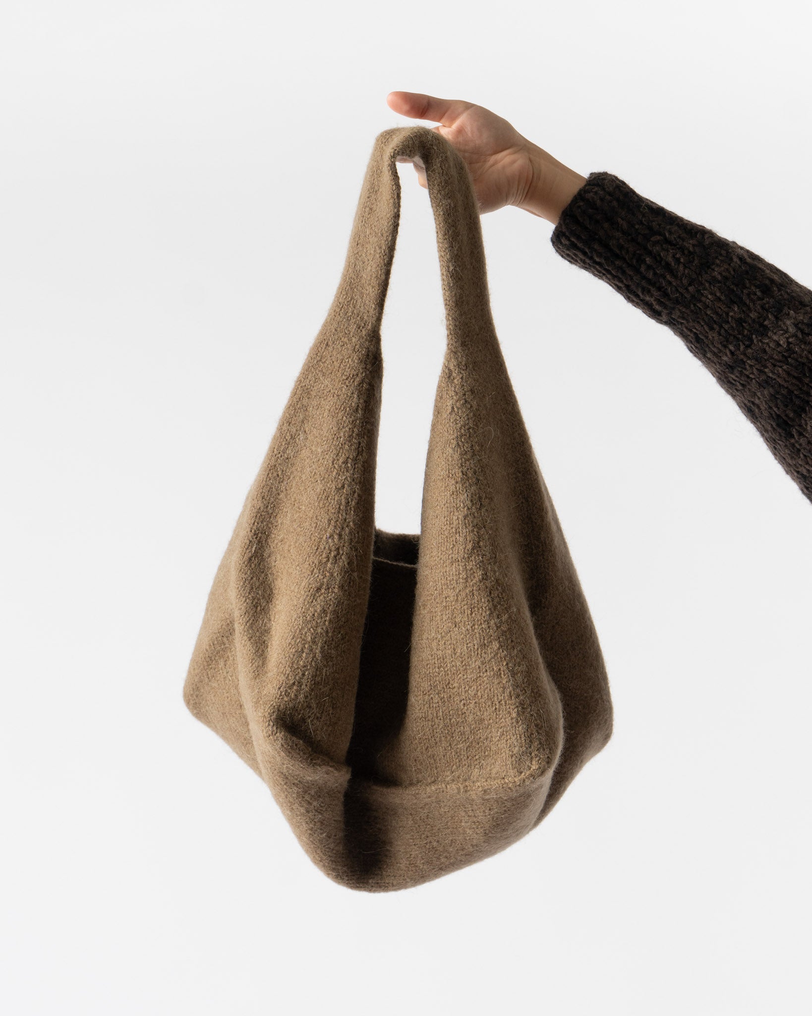 Lauren Manoogian Knit Baby Bindle Bag in Tobacco