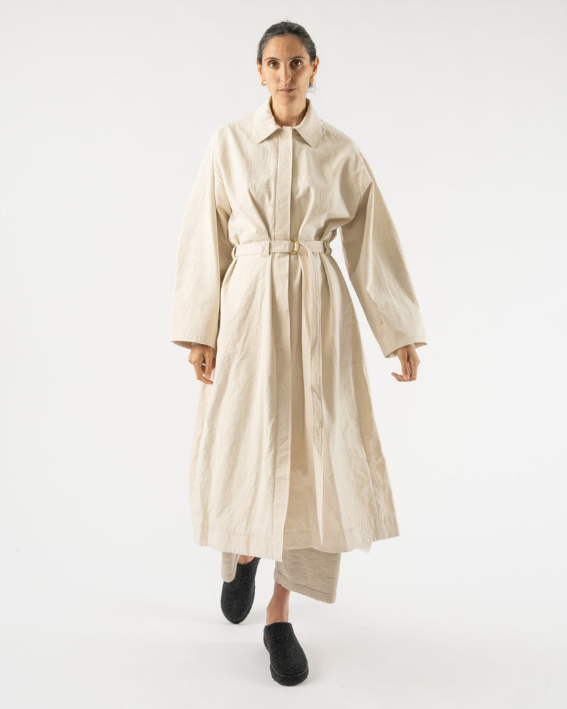 Lauren Manoogian Belted Trench in Natural
