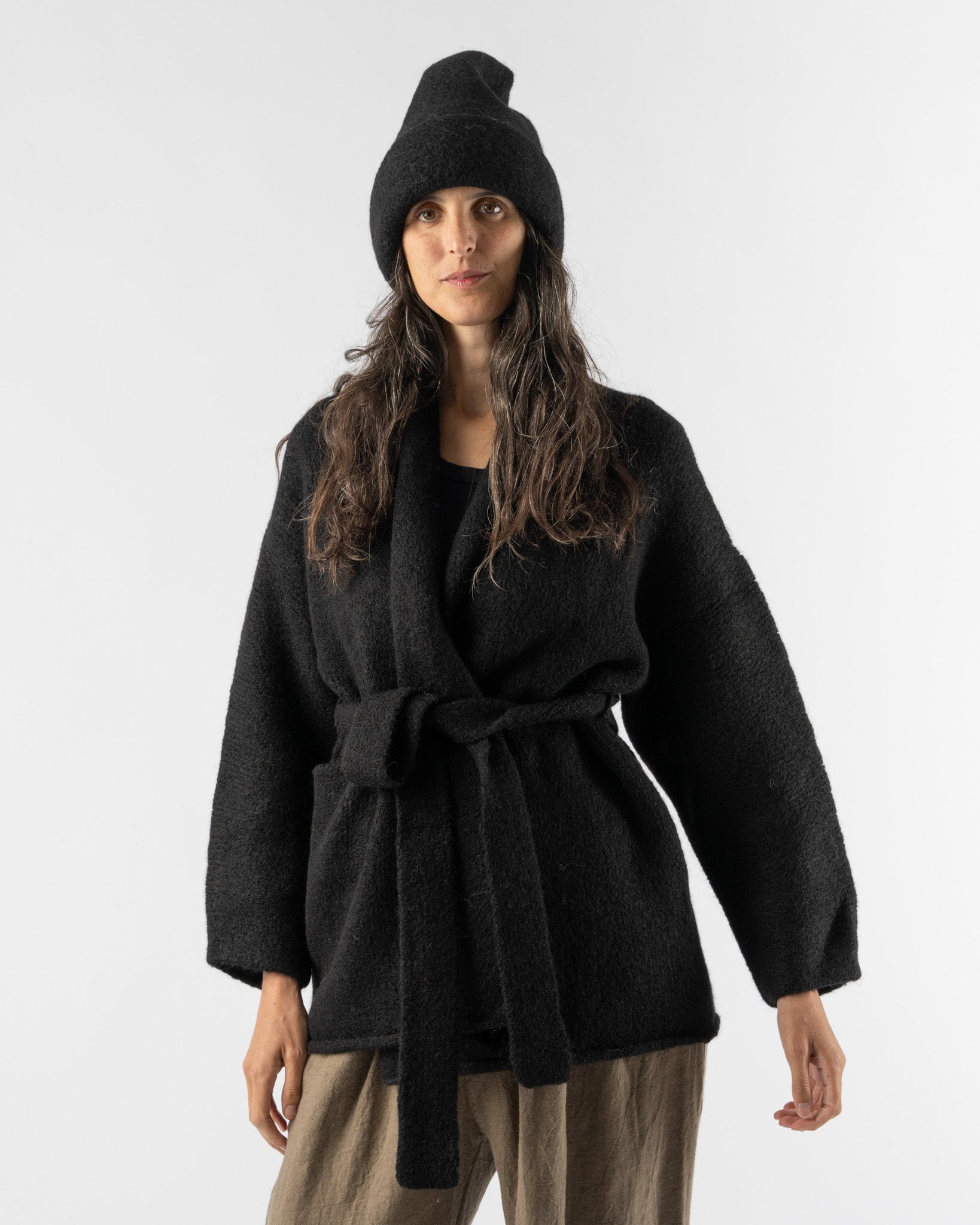 Lauren Manoogian Coto Cardigan in Black Curated at Jake and Jones