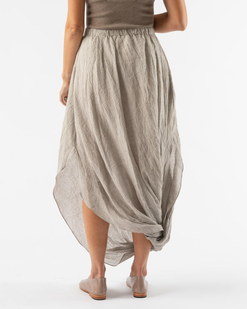 Lauren Manoogian Gauze Twist Skirt in Ash