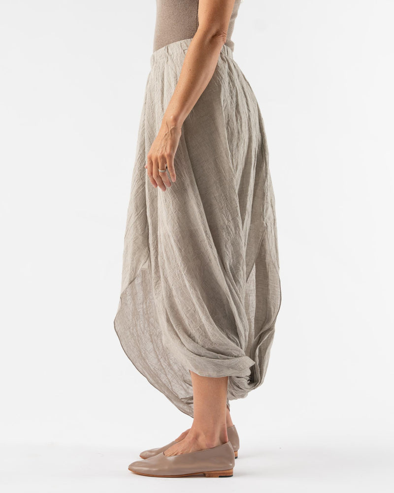 Lauren Manoogian Gauze Twist Skirt in Ash