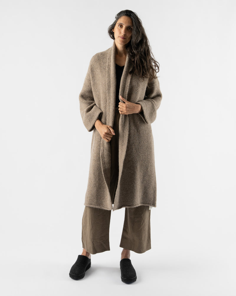 Lauren Manoogian Long Shawl Cardigan in Driftwood Curated at Jake and Jones
