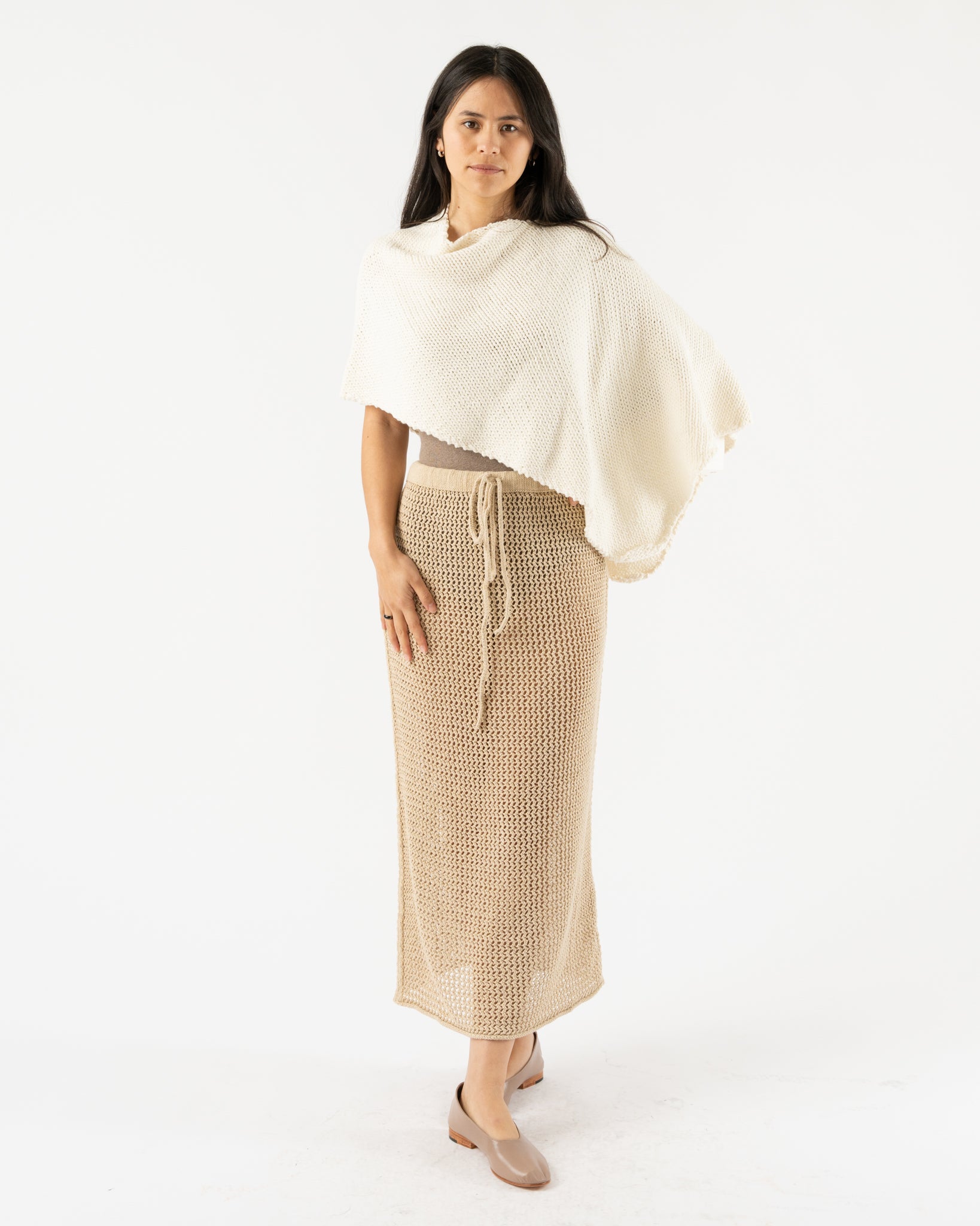 Lauren Manoogian Net Skirt in Jute