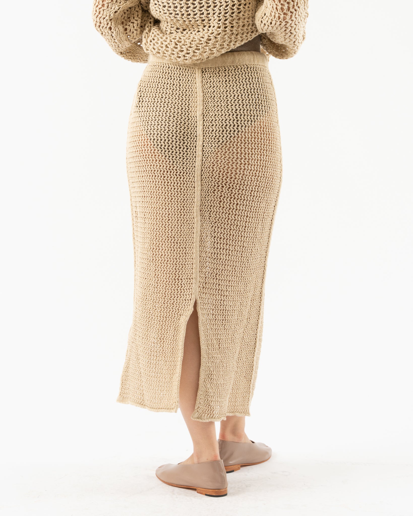 Lauren Manoogian Net Skirt in Jute