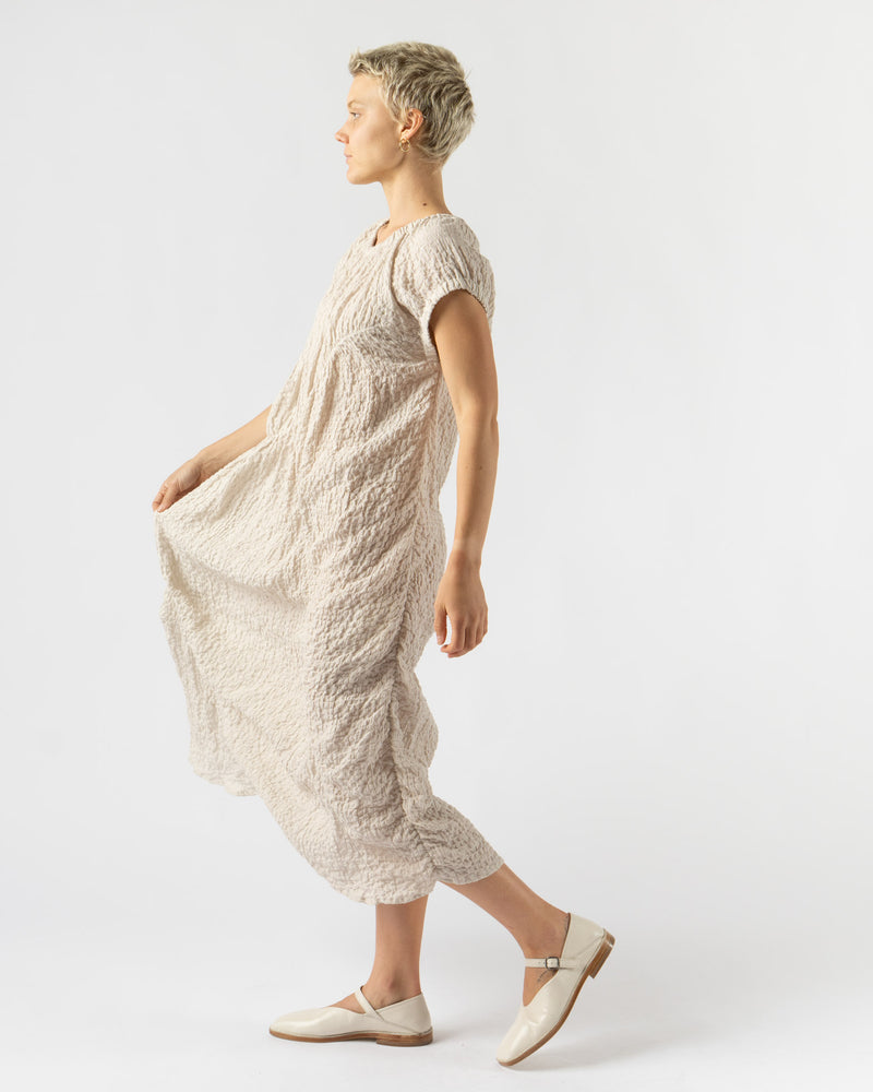 Lauren Manoogian Shirred Dress in Natural