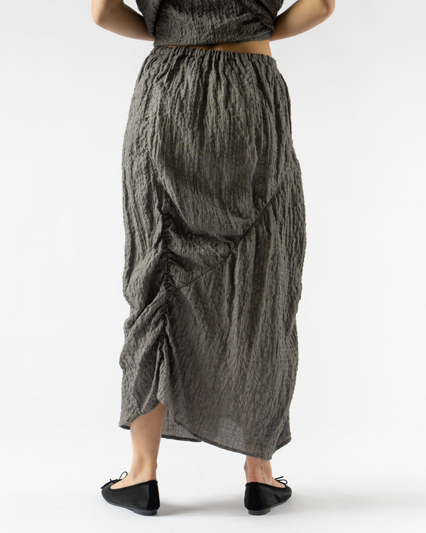 Lauren Manoogian Shirred Skirt in Charcoal