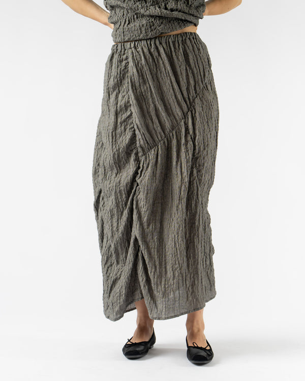 Lauren Manoogian Shirred Skirt in Charcoal