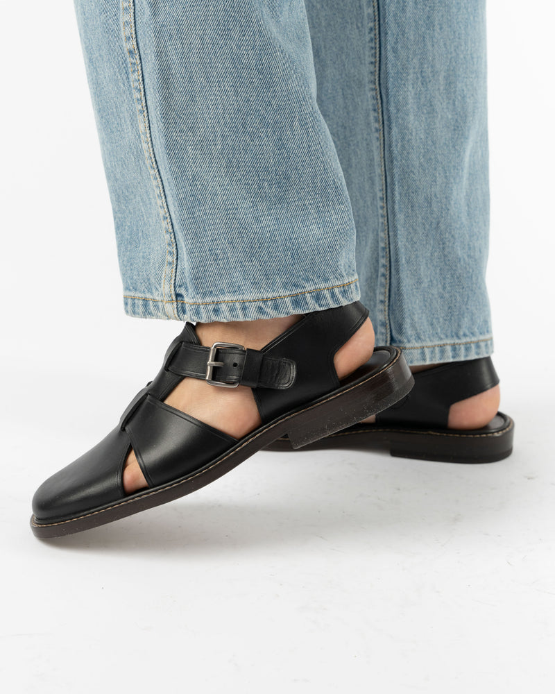 Lemaire Fisherman Sandals in Black