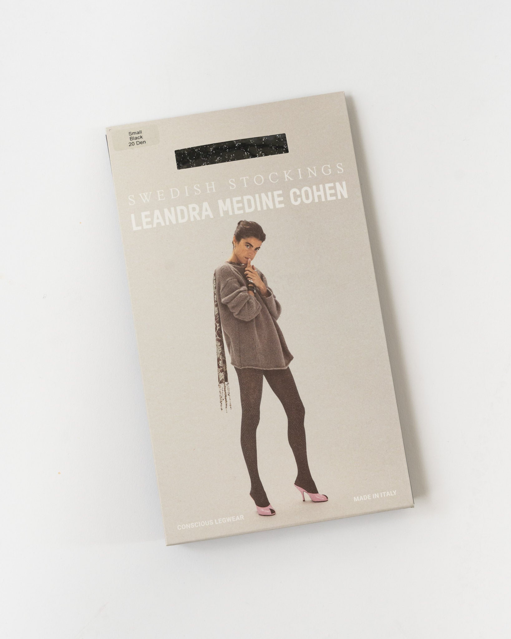 Swedish Stockings Casey Shimmery Fishnet Tights in Black