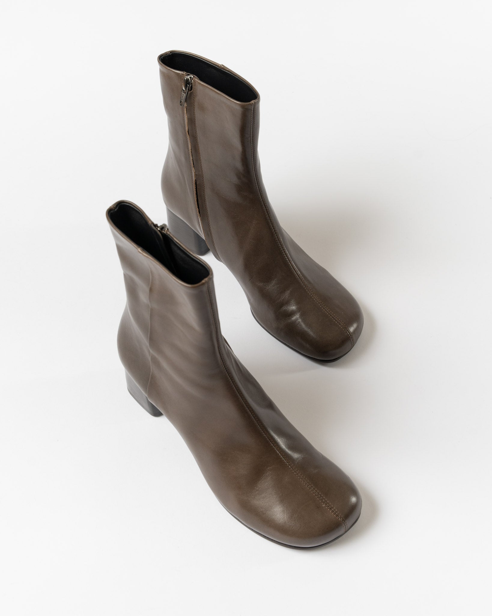 Lemaire Anatomic Boots 55 in Dark Brown