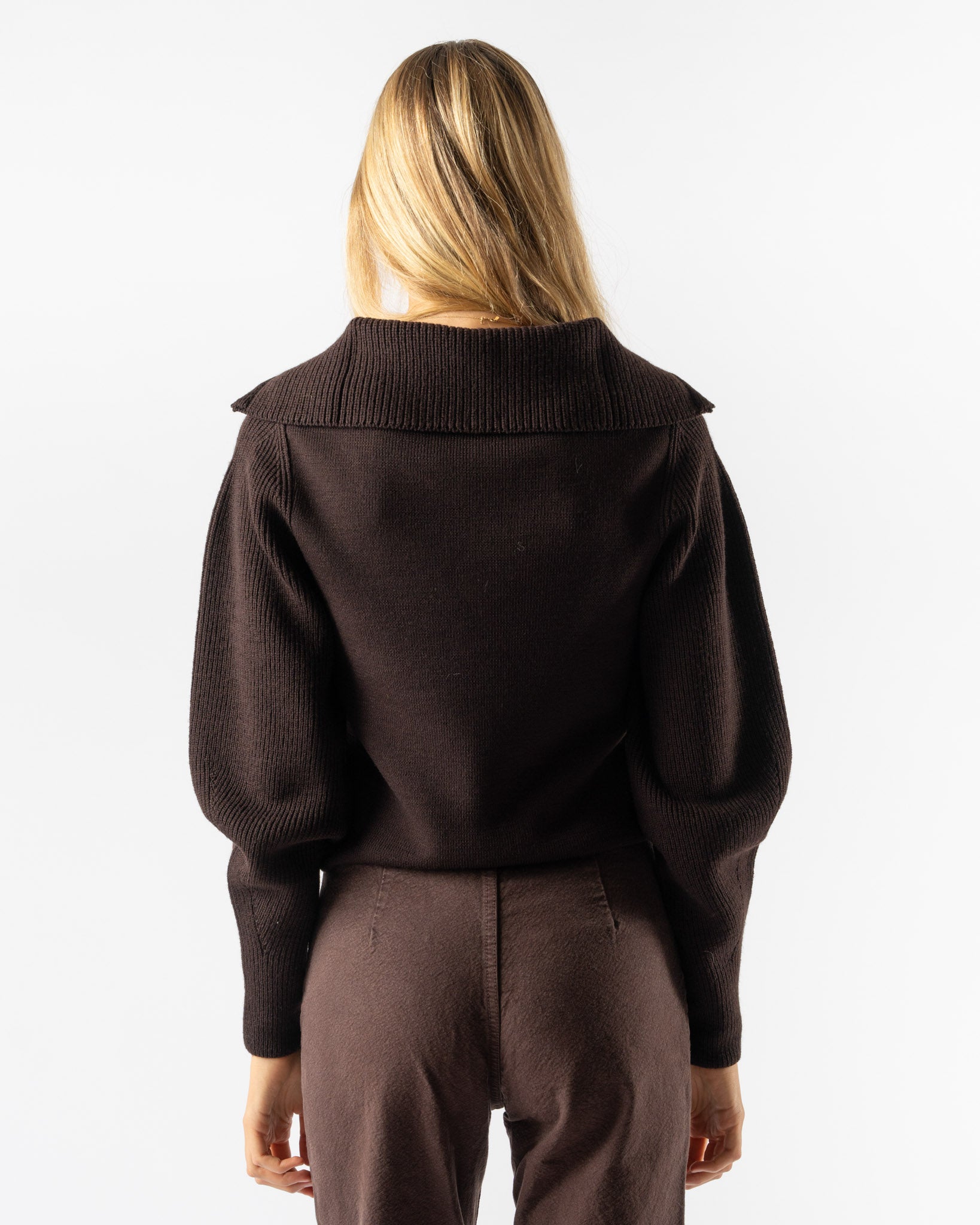 Lemaire Aubergine Zipped Sweater
