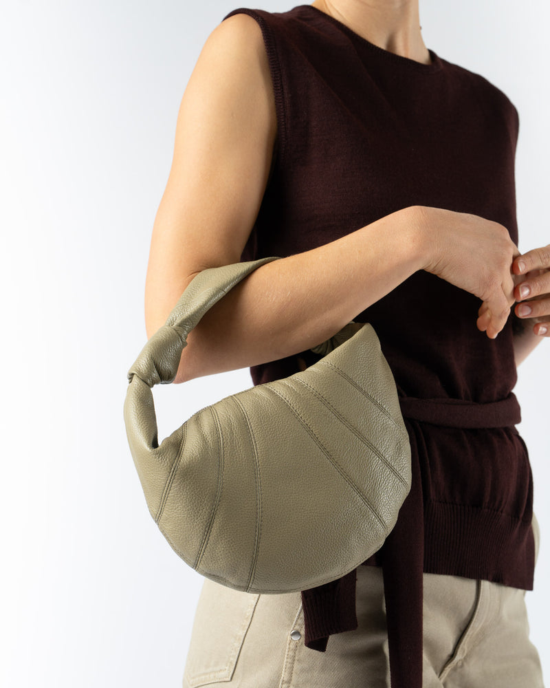 Lemaire Mini Fortune Croissant Bag in Dusty Khaki