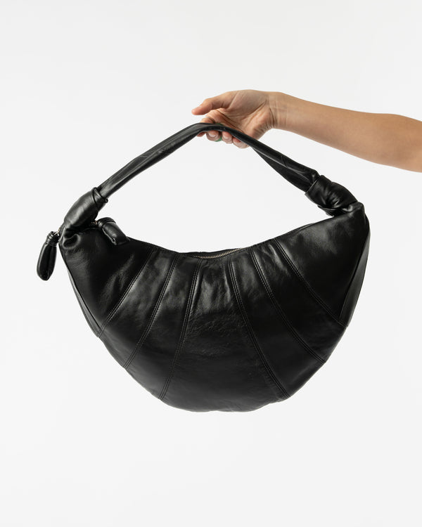 Lemaire Fortune Croissant Bag in Black