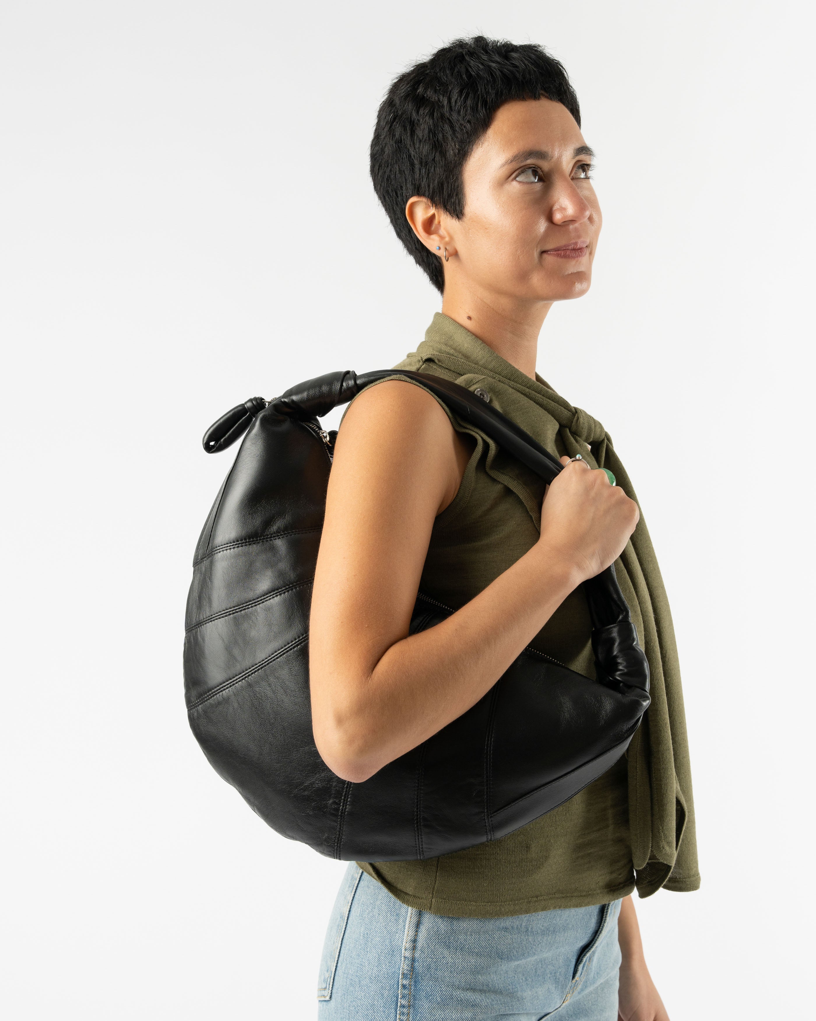 【関税込み】LEMAIRE ブラック ミニ Fortune Croissant バッグ Mini Fortune Croissant Bag — Black – La Garçonne